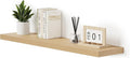 Single Floating Shelves Oak 48 Inches, 48 x 10 inch Deep x 1.8 in Thick, Long Wall Shelves Heavy Duty 80 lbs for Bedroom, Living Room, Kitchen, Office, Modern Shelf Book Home Decor-Ruum Studio Home