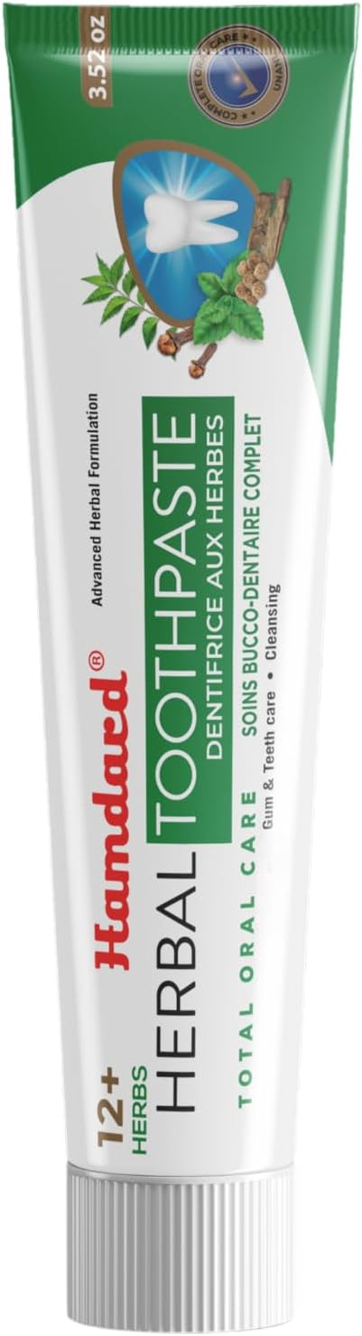 Hamdard 12 Herbs Miswak Total Oral Care Toothpaste 100g (Pack of 3)-Ruum Studio Home