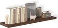 48 Inch Floating Shelf 1 Pack Large Floating Shelves for Wall No Drilling Accessories Included Deep Wall Shelves for Living Room Kitchen Farmhouse 48" W x 12" D x 1.2" Walnut-Ruum Studio Home