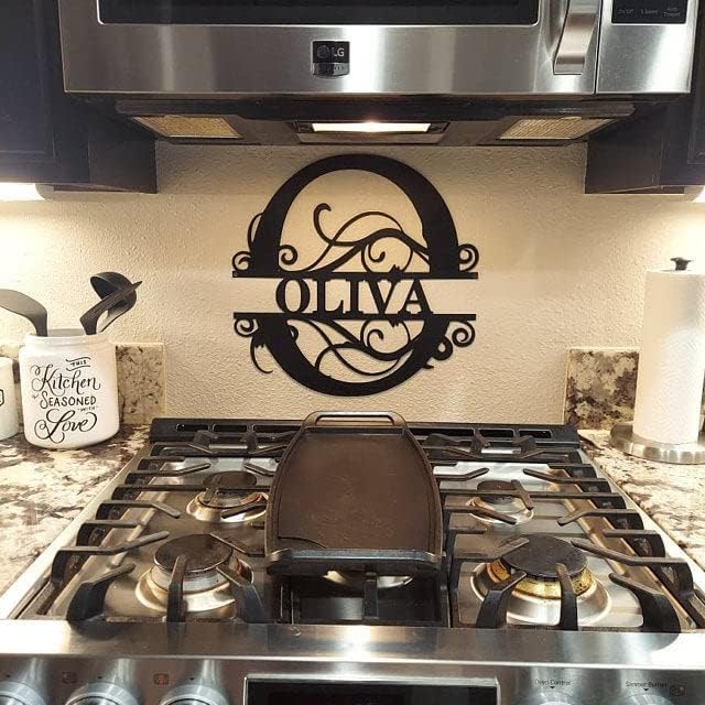 Custom Metal Last Name Monogram Sign – Personalized Wedding, Housewarming, or Outdoor Wall Decor-Ruum Studio Home