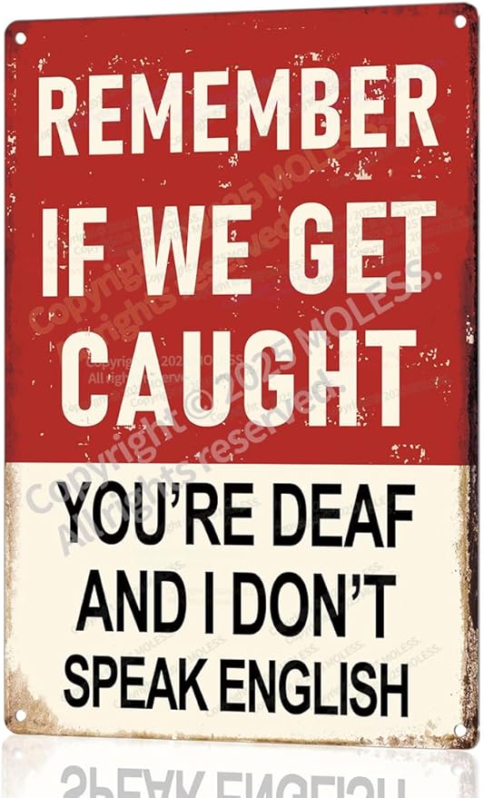 "Remember If We Get Caught" Funny Bar Sign or Man Cave Decor | 12x8″ Durable Vintage Metal Beer Signs Wall Decorations for Home Bar/Basement/Garage/Mancave, 2354-Ruum Studio Home