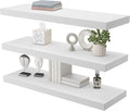 Large Floating Shelves for Wall Set of 3 Wooden Wall Shelves 36 in x 12.75 in x 2 in Room Decor Long Shelf with Invisible Wall Mount Bracket for Bedroom Kitchen Living Room White-Ruum Studio Home