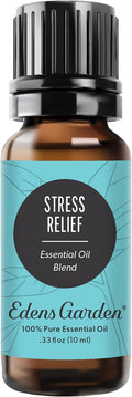 Edens Garden Stress Relief Essential Oil Blend- 100% Pure Premium Grade, Undiluted, Natural, Therapeutic, Aromatherapy, The Best for Diffusing, Skin, Candle, Humidifiers 10 ml (.33 fl oz)-Ruum Studio Home
