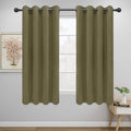 Easy-Going Blackout Curtains for Bedroom, Solid Thermal Insulated Grommet and Noise Reduction Window Drapes, Room Darkening Curtains for Living Room, 2 Panels (52x63 in,Khaki)-Ruum Studio Home
