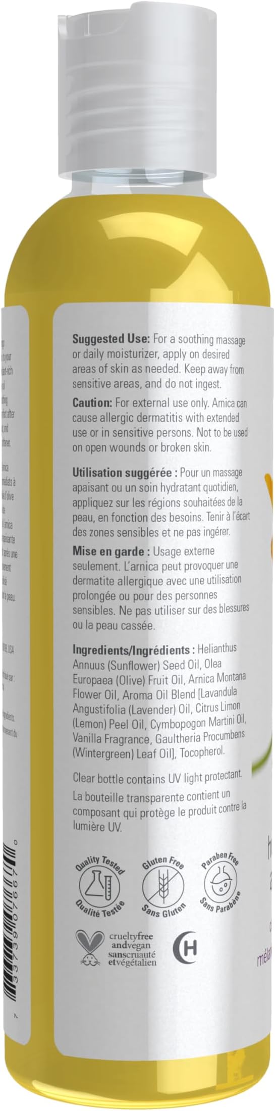 NOW Solutions, Arnica Soothing Massage Oil, Comforting Antioxidant Blend, 8-Ounce-Ruum Studio Home
