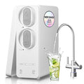 Ecoviva Tankless Reverse Osmosis Water Filter, NSF/ANSI 58 Certified, 8 Stage Under Sink RO Water Filtration System, 600 GPD Fast Flow, 2.5:1 Pure to Drain, Reduces PFAS, White-Ruum Studio Home