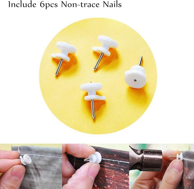 LB Fantasy Bookshelf Moon Tapestry, Forest Tree and Vintage Library Classroom Wall Tapestry for Bedroom, Galaxy Cool Wall Art for Living Room Dorm Home Decor Ready to Hanging, 60 x 40 Inches-Ruum Studio Home