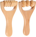 2pcs Wooden Massage Rollers Trigger Point Roller Muscle Relaxation Bead Massage Tools for Neck Back Leg Foot Arm-Ruum Studio Home