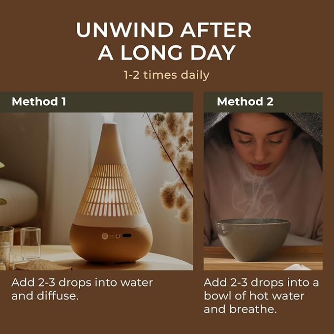 Gya Labs Vetiver Essential Oil Creates a Tranquil Atmosphere for Relaxation - 0.34 Fl Oz - 100% Pure Natural Vetiver Oil for Skin, Hair, Diffuser & Candle Making Scent-Ruum Studio Home