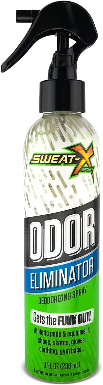 Sweat X Sport Extreme Odor Spray – Multipurpose Deodorizer for Stinky Shoes, Clothes, Sports Equipment & All Fabrics – Concentrated Formula, No Washing Required - Active Fresh Scent – 8 Fl Oz-Ruum Studio Home