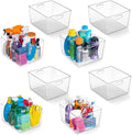 ClearSpace Clear Plastic Storage Bins – XL 8 Pack Perfect Kitchen or Pantry Organization Fridge Organizer and Storage Bins, Cabinet Organizers-Ruum Studio Home