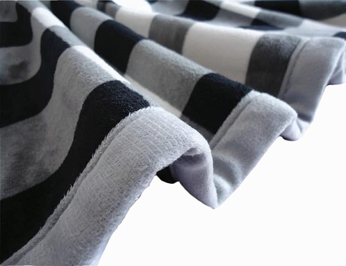 UKELER Buffalo Check Sherpa Throw 80'' x 60''- Soft Plush Flannel Blanket Throws for Bed/Couch/Sofa/Office/Camping-Ruum Studio Home