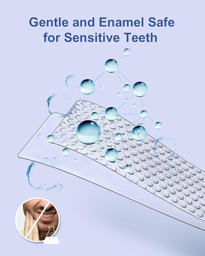 MySmile Teeth Whitening Strips Kit 14 Treatments with 28 LED Light - 10 Min Non-Sensitive Fast Whitening Teeth Enamel Safe Teeth Whitener - Helps to Remove Deep Stains-Ruum Studio Home