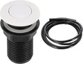 RQYEKDO Garbage Disposal Air Switch Kitchen Sink Top Long Stainless Steel Brushed Nickel Long 32mm/1.26 inch for Food and Waste Disposal On/Off Air Button Parts-Ruum Studio Home