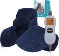 Ruqiji 19" x 24" Weighted Neck&Shoulder Heating Pad, 2.5lbs with 12 Temperature Settings&Countdown timer,Pain Relief for Neck/Shoulders/Menstrual Pain, Christmas Gifts for Women Men Mom Dad(Navy Blue)-Ruum Studio Home