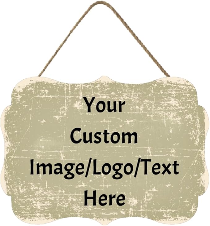 Personalized Custom Wooden Signs with Any Text Name for Home Door Man Cave Bar Family Farmhouse Decorative Home Kitchen Rustic Wall Decor-Ruum Studio Home