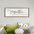 And So Together They Built A Life They Loved Framed Wood Farmhouse Sign - 32'X12' Master Bedroom Above Bed Wall Art for Love Sign Decor-Ruum Studio Home