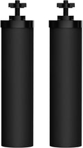 AQUACREST NSF/ANSI 42&372 Certified Water Filter, Replacement for Berkey® Gravity Water Filter System, Berkey® Black Purification Elements, Pack of 2-Ruum Studio Home