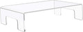 Jusalpha 6mm Thickness Clear Acrylic Display Riser with Tray Handles For Laptop, Notebook, Retail Display Food Display,12" x 8" x 3"-Ruum Studio Home