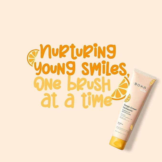 Boka Fluoride Free Toothpaste Nano Hydroxyapatite Toothpaste - Orange Cream Flavor, 4 oz 1Pk US Manufactured-Ruum Studio Home