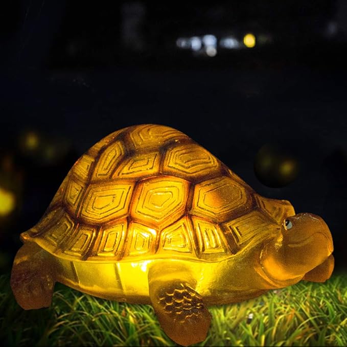 Solar Turtle Lights Deck Decorative Lighting Statue Lawn Patio Backyard Outdoor Garden Decoration Housewarming Gift-Ruum Studio Home