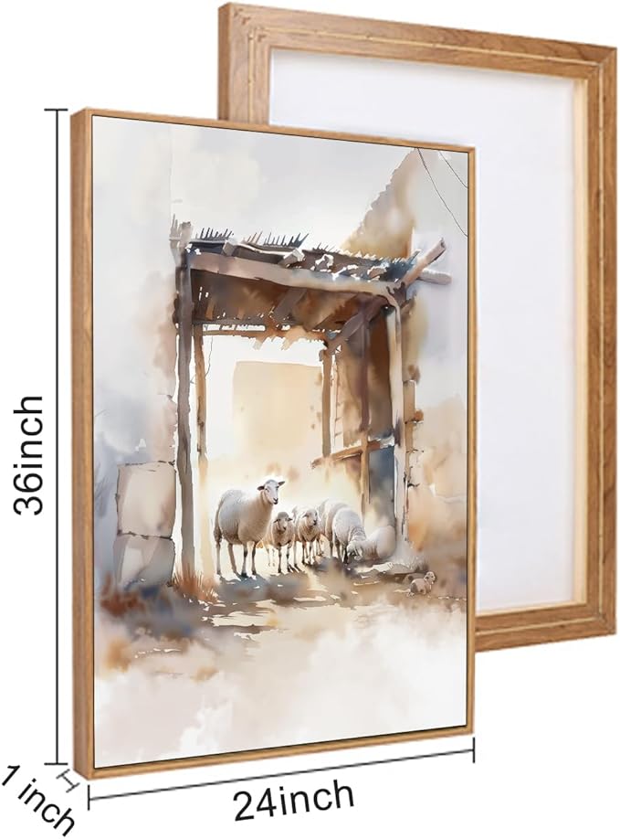 HPINUB Jesus Easter Framed Canvas Wall Art Set,Large Religious Christian Bible Verse Wall Decor,Resurrection Sunday Artwork for Living Room,Church Christian Easter Gift -24"x36"x3-Ruum Studio Home