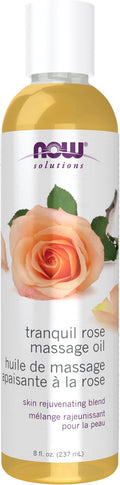 NOW Foods Solutions, Tranquil Rose Massage Oil, Body Moisturizer for Dry Sensitive Skin, Promotes Healthy-Looking Skin, 8-Ounce-Ruum Studio Home