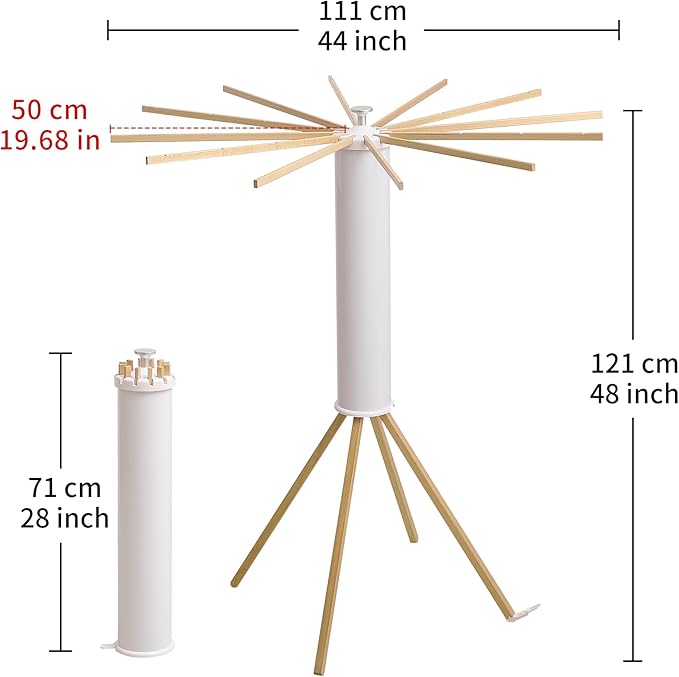 Clothes Drying Rack 4 Legs,Laundry Hanger Dryer Rack,Portable Drying Rack,Foldable Drying Rack-Drying Rack Clothing Laundry Bedroom Household Wooden-12rods-Ruum Studio Home