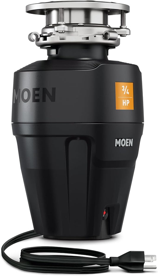 Moen Black EX Series Host Series 3/4 Horsepower Improved Installation Garbage Disposal, EX75C-Ruum Studio Home