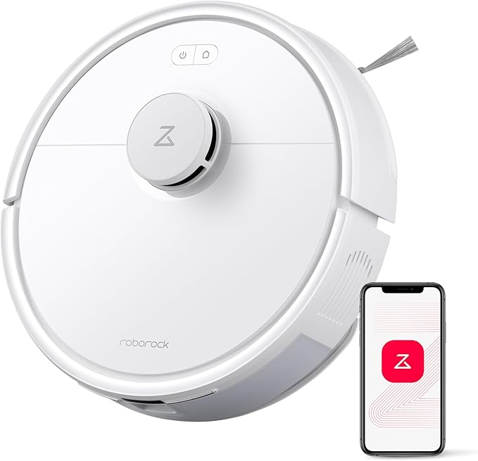 roborock Q7 L5 Robot Vacuum and Mop Combo, 8,000Pa Suction, Upgraded from Q5 Pro, Dual Anti-Tangle System, LiDAR Navigation, No-Go Zones, Self-Charging Robotic Vacuum Cleaner, White-Ruum Studio Home