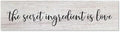 Generic Funny Wood Sign The Secret Ingredient is Love Rustic Wooden Hanging Sign Home Farmhouse Kitchen Wall Decoration 16 x 4 Inch-Ruum Studio Home