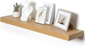 12 Inch Deep Floating Shelves for Wall, 48W x 12D Rustic Oak Wood Floating Shelves, Large Floating Shelves Set of 1 for Living Room Bathroom Laundry Room Bedroom Kitchen Home Office - Oak-Ruum Studio Home