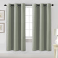 H.VERSAILTEX Blackout Curtains for Bedroom Thermal Insulated Room Darkening Living Room Curtains 72 Inch Long Grommet Privacy Protection Window Curtain Panels/Drapes for Nursery,2 Panels,Light Sage-Ruum Studio Home