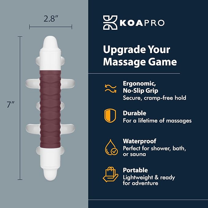 KOAPRO Fascia Massage Tool for Stress Relief - Portable Facia Blaster for Muscle Recovery and Circulation, Revolutionary Myofascial Release Tool for Sore Muscles, Tension, and Holistic Fascia Health-Ruum Studio Home