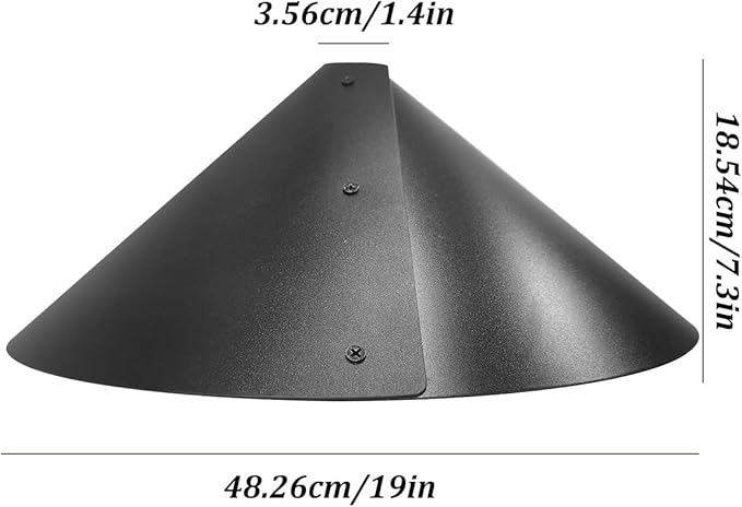 2 Pack Squirrel Baffle for Bird Feeder Pole，Keeps Squirrels Away from Bird Feeder Rods, (19 inch)-Ruum Studio Home