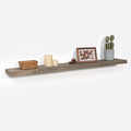 Solid Reclaimed Wood Floating Shelf 48inches Width and 8 inches Depth, Rustic Reclaimed Barnwood Wall Hanging Shelves with Invisible Heavy-Duty Metal Bracket，Cement Grey-Ruum Studio Home
