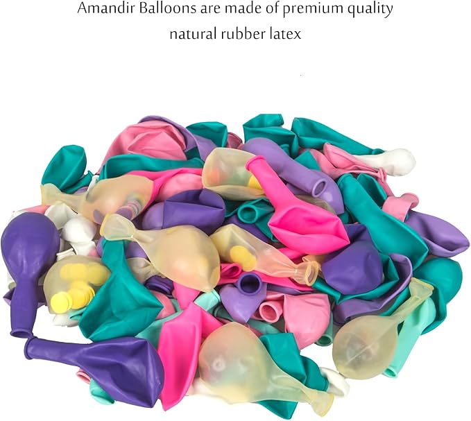 Amandir 134pcs Unicorn Balloons Arch Garland Kit, Unicorn Birthday Party Decorations for Girls Confetti Light Purple Aqua Blue Pink Balloons Set Wedding Baby Shower Party Supplies-Ruum Studio Home