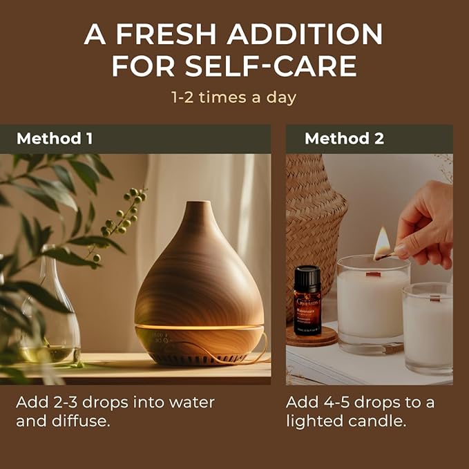 Gya Labs Ravensara Essential Oil for Diffuser - 0.34 Fl Oz - 100% Pure Natural Ravensara Oil for Skin, Hair, Aromatherapy & Candle Making Scent-Ruum Studio Home