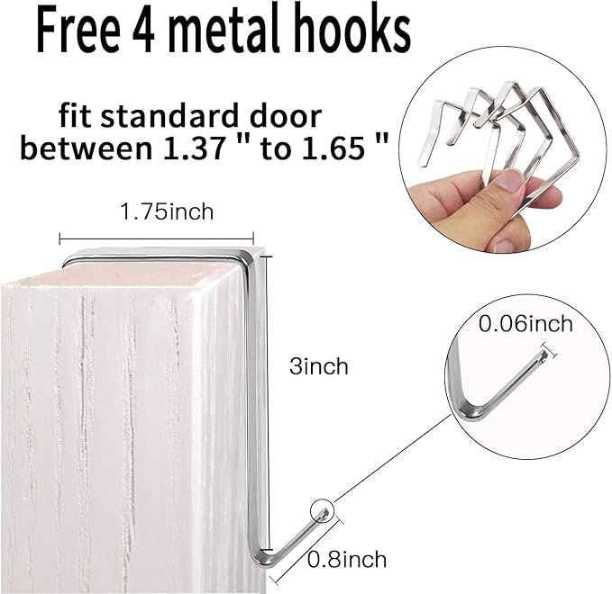 2 Pack Extra Large Hanging Over Door Shoe Organizers,closet shoe organizer shoe rack organizer shoe storage,12+6 Crytal Pockets,8Hooks,black (59"x 21.6")-Ruum Studio Home