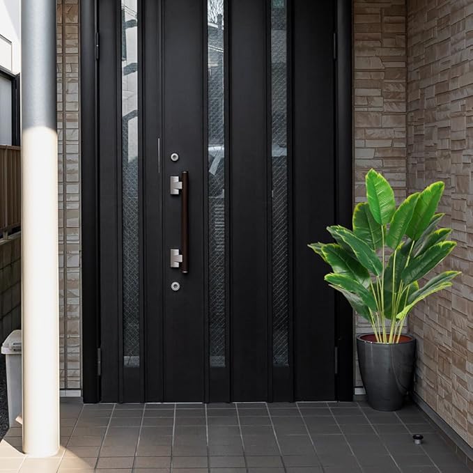 Melorca&Guilla Artificial Plants 2PCS 30“Artificial Bird of Paradise Plants,Faux Banana Tree,Fake Plants Tropical Greenery Shrubs Bushes for Garden Porch Window Box Shop Office Home Décor-Ruum Studio Home