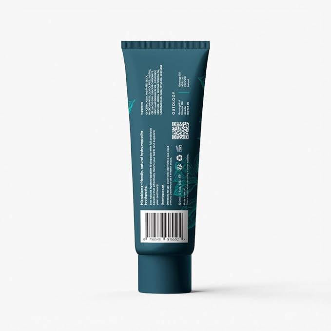 Natural Probiotic Hydroxyapatite Toothpaste Fluroide Free Toothpaste 120ml 4.2 Oz Remineralising Suitable for Adults & Children Helps Sensitive Teeth and Whitening Wild Mint Flavour-Ruum Studio Home