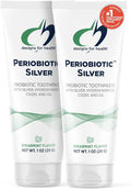 Designs for Health PerioBiotic Silver Hydroxyapatite Toothpaste - Travel Size Fluoride Free Toothpaste with Oral Probiotics with Whitening Hydroxyapatite - Supports Remineralization (2 Pack, 1oz)-Ruum Studio Home