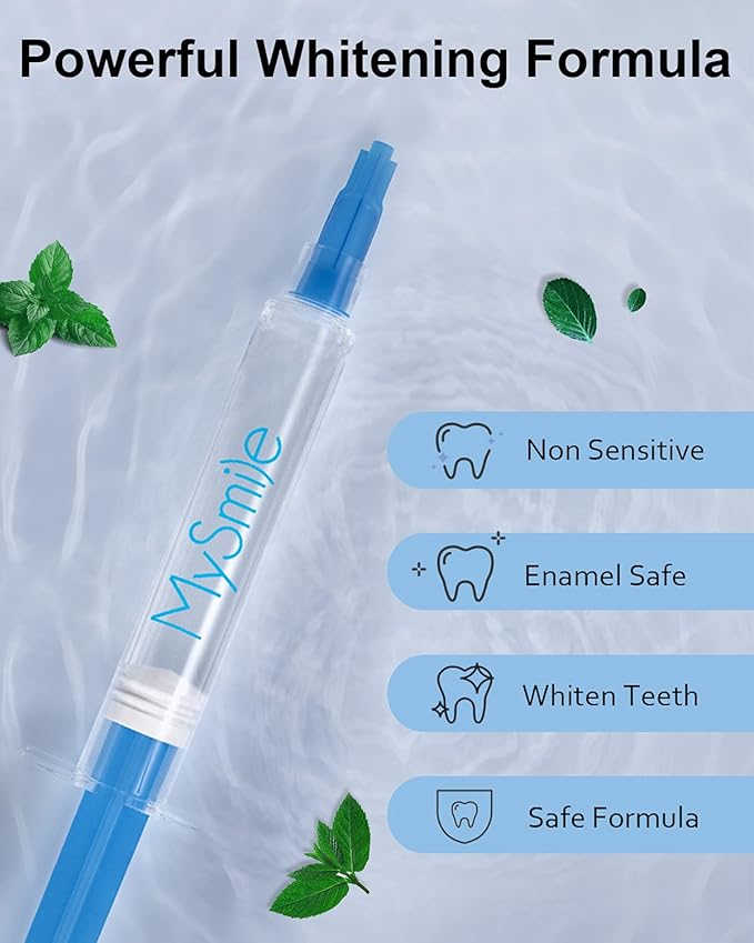 MySmile Teeth Whitening Gel Refills Pack, 6 Non-Sensitive Teeth Whitening Gel Pen, Teeth Whitener Dental Grade Tooth Whitening Gel for Tray, 10 min Fast Result Whitening-Ruum Studio Home