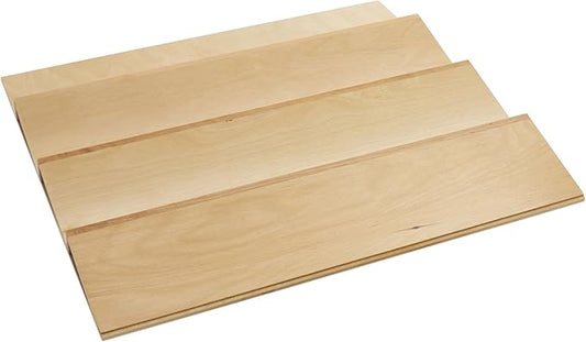Rev-A-Shelf 22" 3 Tiered Seasoning Organizer, Trim-to-Fit Wooden Kitchen Draw and Cabinet Home Storage Insert, Pull Out Spice Rack, Maple, 4SDI-24-Ruum Studio Home