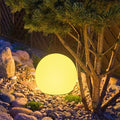 8-in Solar Globe Light Outdoor, Waterproof Solar Ball Light for Outside w/Remote, 16 RGB Color Changing Glowing Orb Lamp Landscape Lighting Mood Lamp w/Ground Stake for Garden Patio Yard Pathway Decor-Ruum Studio Home