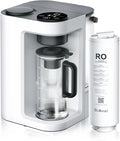 Bluevua RO100ROPOT-Lite(UV) Reverse Osmosis System Countertop Water Filter, 7-Stage Purification with UV and Remineralization, TDS & Filter Life Monitoring, Portable Water Purifier, White-Ruum Studio Home