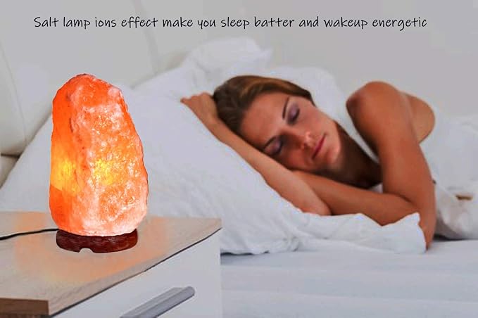 LN-09 Natural Himalayan Crystal Rock Sea Salt Lamp Air Purifier 19~25 lbs, Hymilain Pink Large Lamps, Night Light, UL Listed Cord w/Dimmer Control Switch, Quality Gift Packaging-Ruum Studio Home