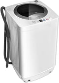 Giantex Portable Washing Machine, Full Automatic Washer and Dryer Combo, with Built-in Pump Drain 8 LBS Capacity Compact Laundry Washer Spin Dryer for Apartment RV Dorm-Ruum Studio Home