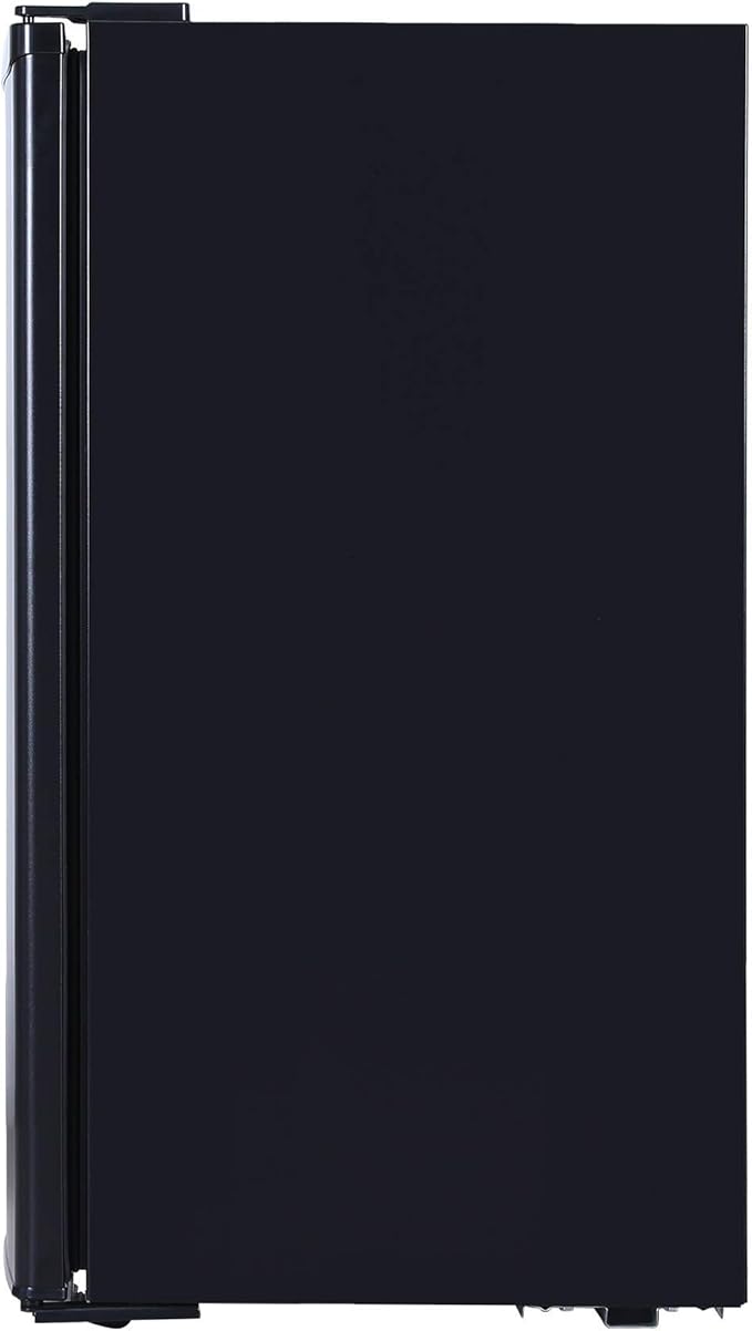 RCA RFR321-B-Black-COM RFR321 Single Mini Refrigerator-Freezer Compartment-Adjustable Thermostat Control-Reversible Doors-Ideal for Dorm, Office, RV, Garage, Apartment-Black Cubic Feet, 3.2 CU.FT-Ruum Studio Home