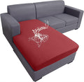 hyha Waterproof Couch Cushion Covers, Sectional Sofa Slipcovers Washable, L Shape Chaise Dog Couch Covers for Sectional Sofa, Universal Furniture Protector (1 Piece for Chaise XL, Wine Red)-Ruum Studio Home